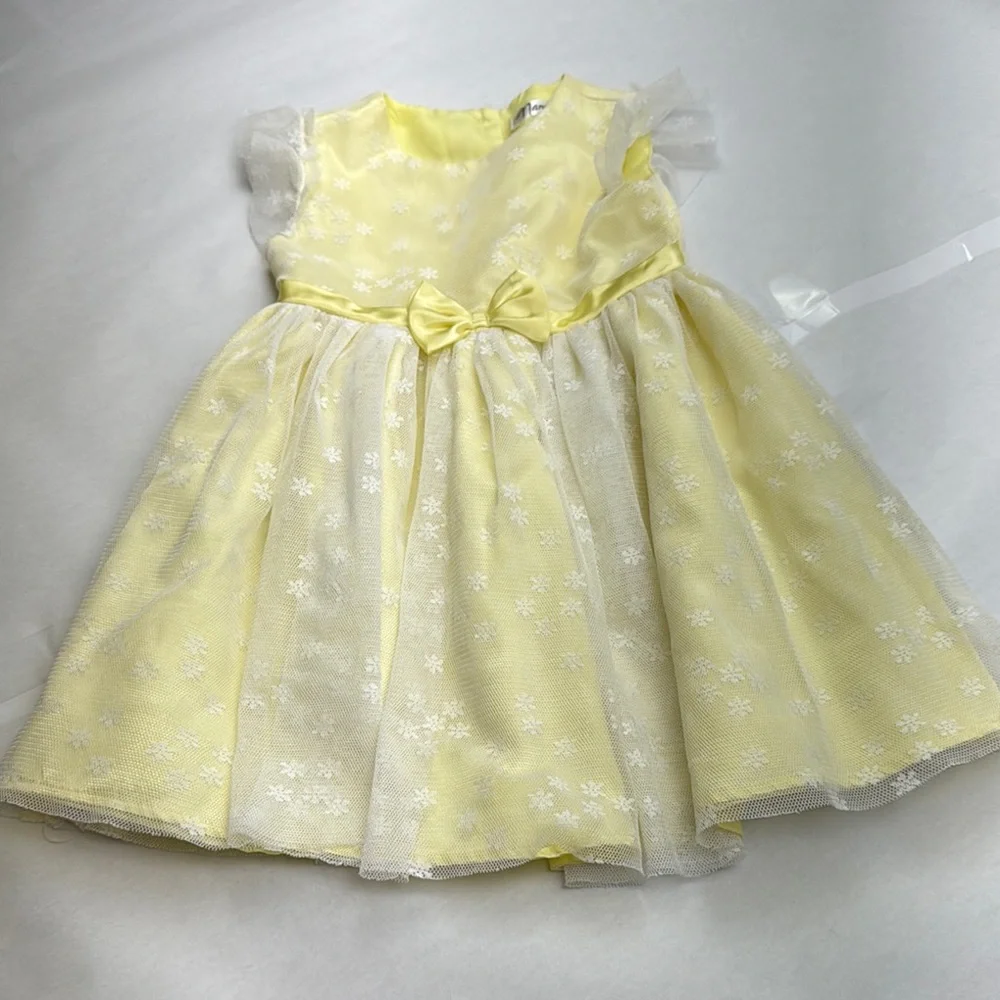 Nannette Yellow Sleeveless Sundress for Weddings_3